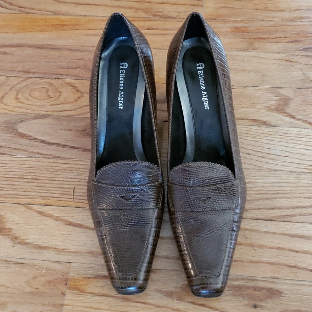 Etienne Aigner Labelle leather heels